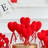 Snblzhef Valentine's Day Heart-Shaped Stick Branch Love Artificial Bouquet Flower