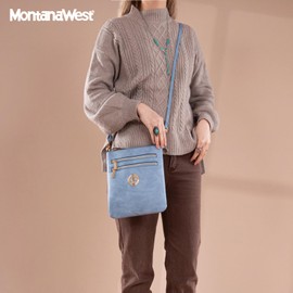 Montana West Crossbody Bag with Wide Guitar Strap Small Cross Body Bag Purses Shoulder Handbag for Women MWC-042JN