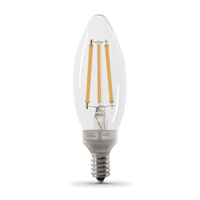 Feit Electric LED Candelabra Light Bulb, 100W Equivalent, Dimmable, E12