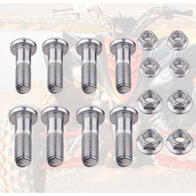 8 pcs Rear Sprocket Bolts Nuts M10*35 for Yamaha Raptor