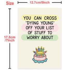 Funny Birthday Cards for Women, Men, Dad, Mom, Brother, Sister, Husband, Friend, and Anyone Humorous Birthday Gifts Unique Birthday Decorations