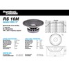 Resilient Sounds RS 10M 300w rms 4ohm 10" Speaker