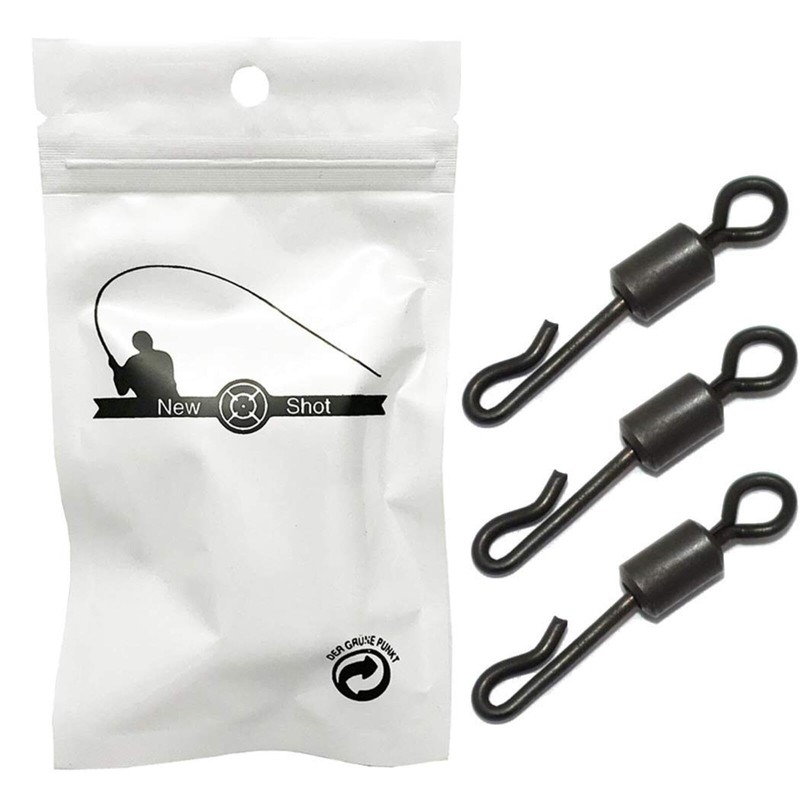 BYHKLW Quick Change Swivels, Carp Coarse Fishing Tackle Rings Rigs