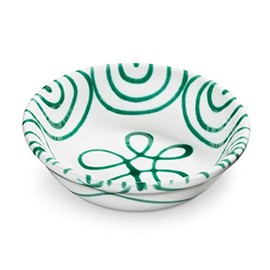 GMUNDNER KERAMIK Müslischale klein Füllmenge : 0.2 Liter Grüngeflammt Geschirr, handgemacht in Österreich