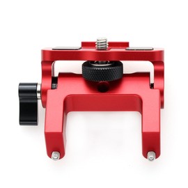 HangTon WCU-4 Monitor Mount Bracket for ARRI SmallHD Atomos, Tilt Angle Adjusted, Rosette Tooth Mounting Kit, 1/4" Screw, Red