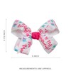 NOVIIML s' Grosgrain Hair Bow with Knot Wrap Center on