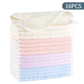 Microfiber Facial Cleansing Wipes, 16pcs/set Washable & Reusable Makeup Remover Towels, Facial Cleansing Towels for Home & Travel, Christmas Gift, Skincare