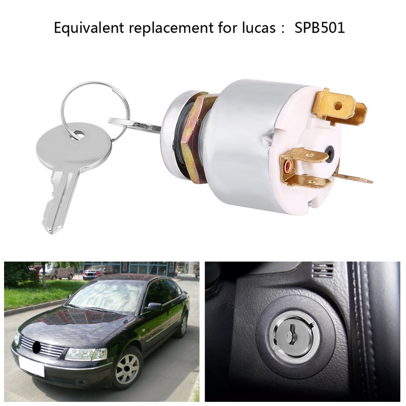 Ignition switch, 12 V universal car, position car 4 ON