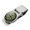 Celtic Knot Love Eternity Satin Chrome Plated Metal Money Clip