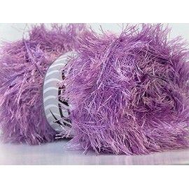 Large 100 Gram Skein Lilac Eyelash Yarn Fun Fur 164 Yards