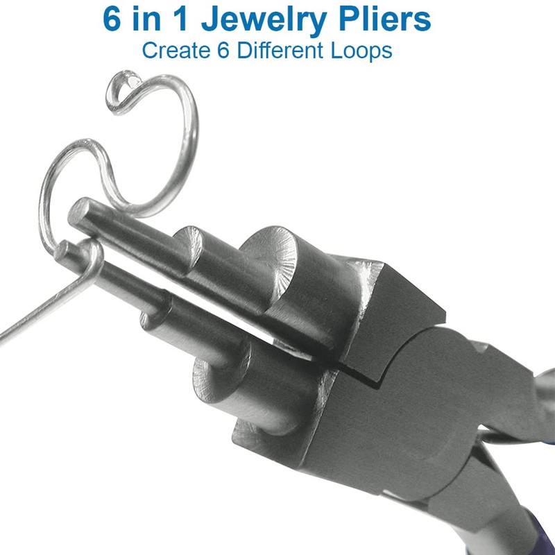 MMOBIEL Jewelry Making Wire Bending Pliers 2-9mm 6 Size Loops