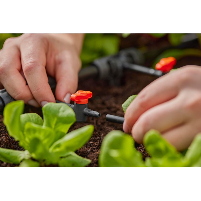 Gardena Micro Drip System Shut-Off Valve, 4.6 mm (3/16 inch):