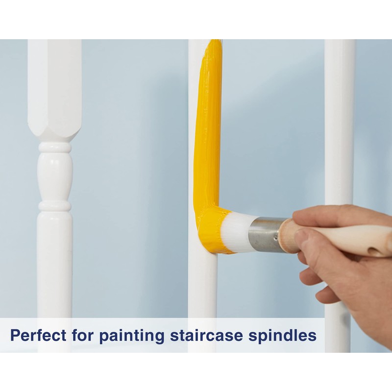 Zibra 5-Piece DIY Paint Brush Set with Detail and 2-inch