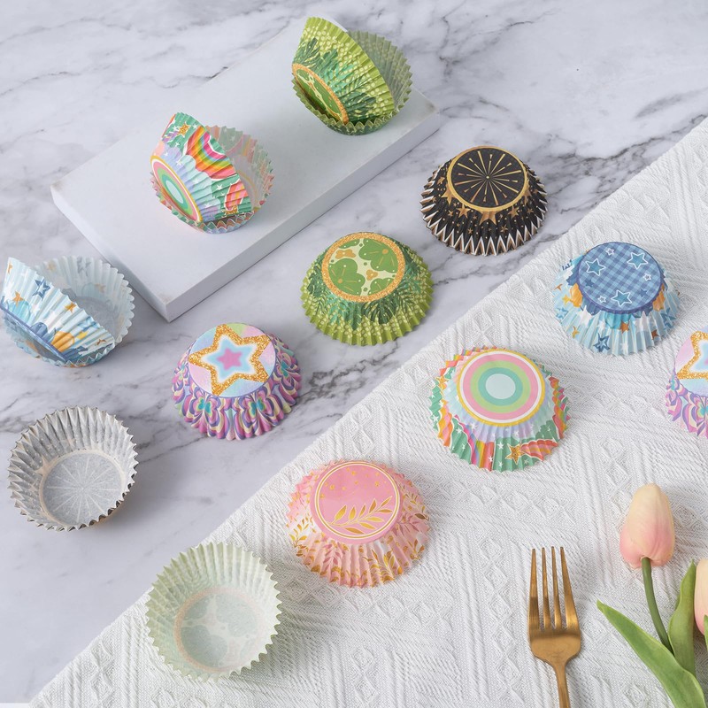 Staruby 600Pcs Standard Size Cupcake Cases, Disposable Cupcake Baking Liners