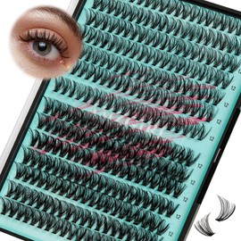 Wispy Eyelash Extensions, 280 Pieces, Cluster Lashes, 30D, 40D Lash Clusters, Individual Eyelashes, DIY Eyelash Extensions, Natural Lash Cluster Extension, Soft False Eyelashes at Home for Beginners