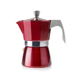 Cafetera Italiana Express Evva Aluminio Rojo 6 Tazas Ibili