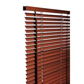 PVC Venetian Blind Blinds Easy Fit Curtains Trimmable Fittings Windows Treatment Shutters Twist Open Close Pay only 1 Flat shipping £3.99 for multiple buying (Walnut 135 W x 150 L)