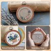 Wooden Embroidery Hoops Set (3Inch) - Display Frame for Cross