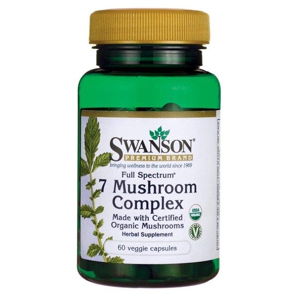 Swanson Full Spectrum 7 Mushroom Complex 60 Veg Capsules
