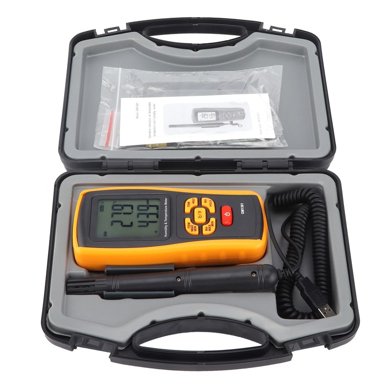 GM1361 Electronic Thermometer Hygrometer Handheld Temperature Humidity Meter for Industry