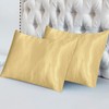 My home store Gold Silk Pillowcase 2 Pack - Hypoallergenic,
