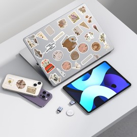 120Pcs Vintage Stickers, Waterproof Scrapbook Aesthetic Sticker for Daily Planner, Water Bottles, Handbook Junk Diary Stickers, Adults Scrapbooking Journaling Supplies DIY Paper Crafts