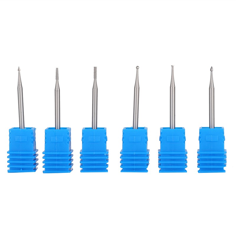 6pcs Tungsten Steel Nail Art Manicure Drill Bits Electric Manicure