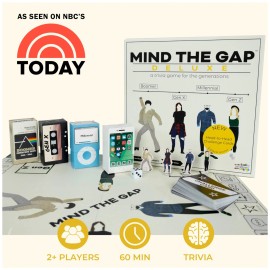 Spin Master Games Mind the Gap Deluxe Trivia Board Game for All Generations Family Fun