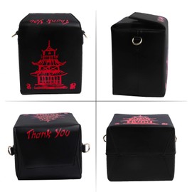 Oweisong Women Novelty Chinese Takeout Purse Tower Print Crossody Shoulder Bag Box Totes with Comfortable Chain Strap