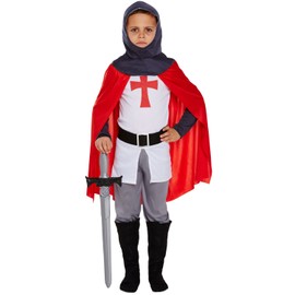 Boys English Knight Costume Small 4-6 Years