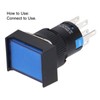 25Pcs Push Button Switch Self Locking AC DC 24V Accessory