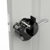 Keyed Door Handle Lockout Device Cover with Code to Disable