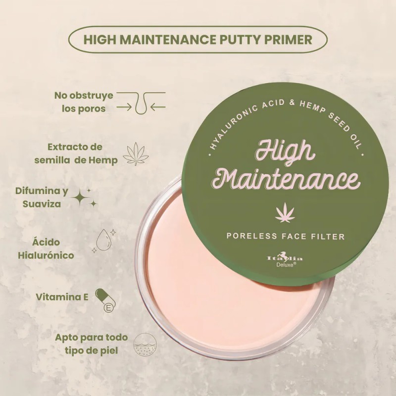 Primer Para Rostro Italia Deluxe High Maintenance Putty Primer Con