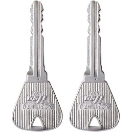 Jizlan 2 Pcs Silver Metal Folding Magic Key, Through Bottle Magic Tricks Stage Close-up Magic Props, Fun Magic Props Kits Accessories Easy to Play