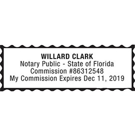 MaxMark Notary Stamp for State of Florida- Self Inking Stamp,