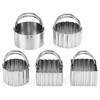 5 Pieces/set Stainless Steel Manual Food Grinder Meat Mincer Sausage