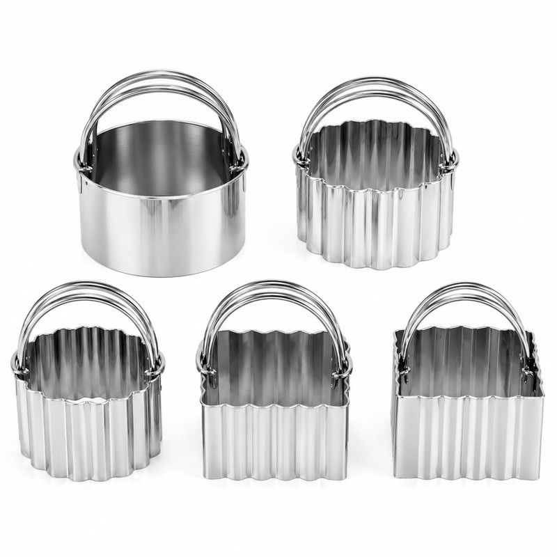 5 Pieces/set Stainless Steel Manual Food Grinder Meat Mincer Sausage