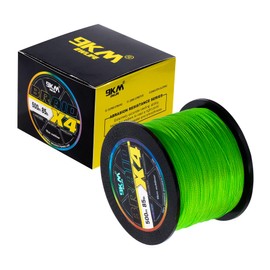 9KM DWLIFE Braided Fishing Line Thin Diameter PE Fishing String Heavy Duty Fishing Line Wear-Resistant and Super-Strong Fishing Line Fishing Essentials 4 Strand