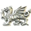Artsinhistory Welsh Dragon Pin Badge pewter