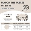 D&Z Plastic Table Cloth Disposable, 6 Pack Black Round Tablecloth