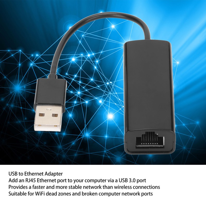 Ethernet Adapter USB to 10 100 Mbps Plug and Play