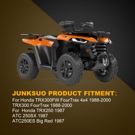 Starter Motor for Honda FourTrax 300 & TRX300/TRX300FW ATV 1988-2000 - Replaces OEM 31200-HC4-023 31200-HC4-033 & 18337 - Fits TRX250 1987 & ATC250 SX/ES Big Red Jnuksuo
