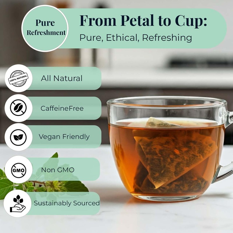 Akshit Premium 75 Holy Basil Tea Bags, From 100% Natural