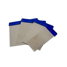 Nespoli Set of 4 Stainless Steel Spatulas 5" 8" 10" 12", Ideal for Puttying, Spatula Set Stainless Steel