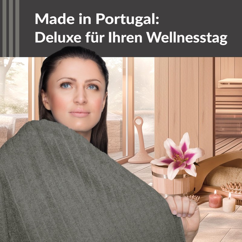Lashuma Copenhagen XXL Men's Sauna Towel, 85 x 200 cm,