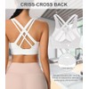 High Impact Sports Bra for Women - Criss-Cross Back, Molded