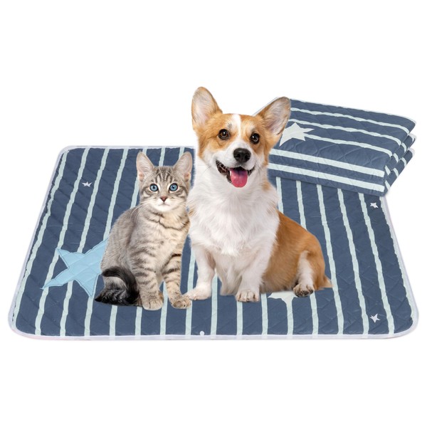 Niuoppy 2 Pack Reusable Puppy Pads 90x70cm Puppy Training Pads,