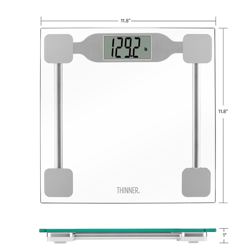 Thinner by Conair Scale for Body Weight, Digital Bathroom Scale