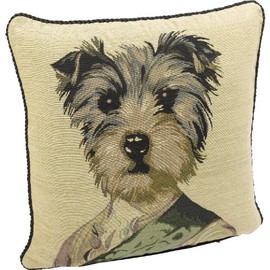 Traditional Tapestry Cushion Covers with Soft Faux Velvet Reverse 18" x 18" (Colonel)