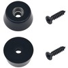 30 PCS Round Rubber Feets with Screws,Rubber Non Slip Furniture